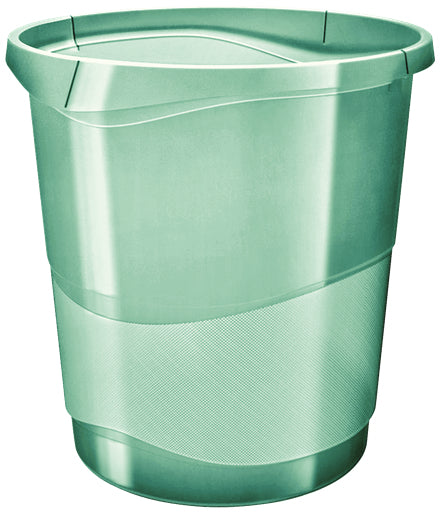 Esselte Papierkorb – 14 l – Kunststoff (PP), rund – grün