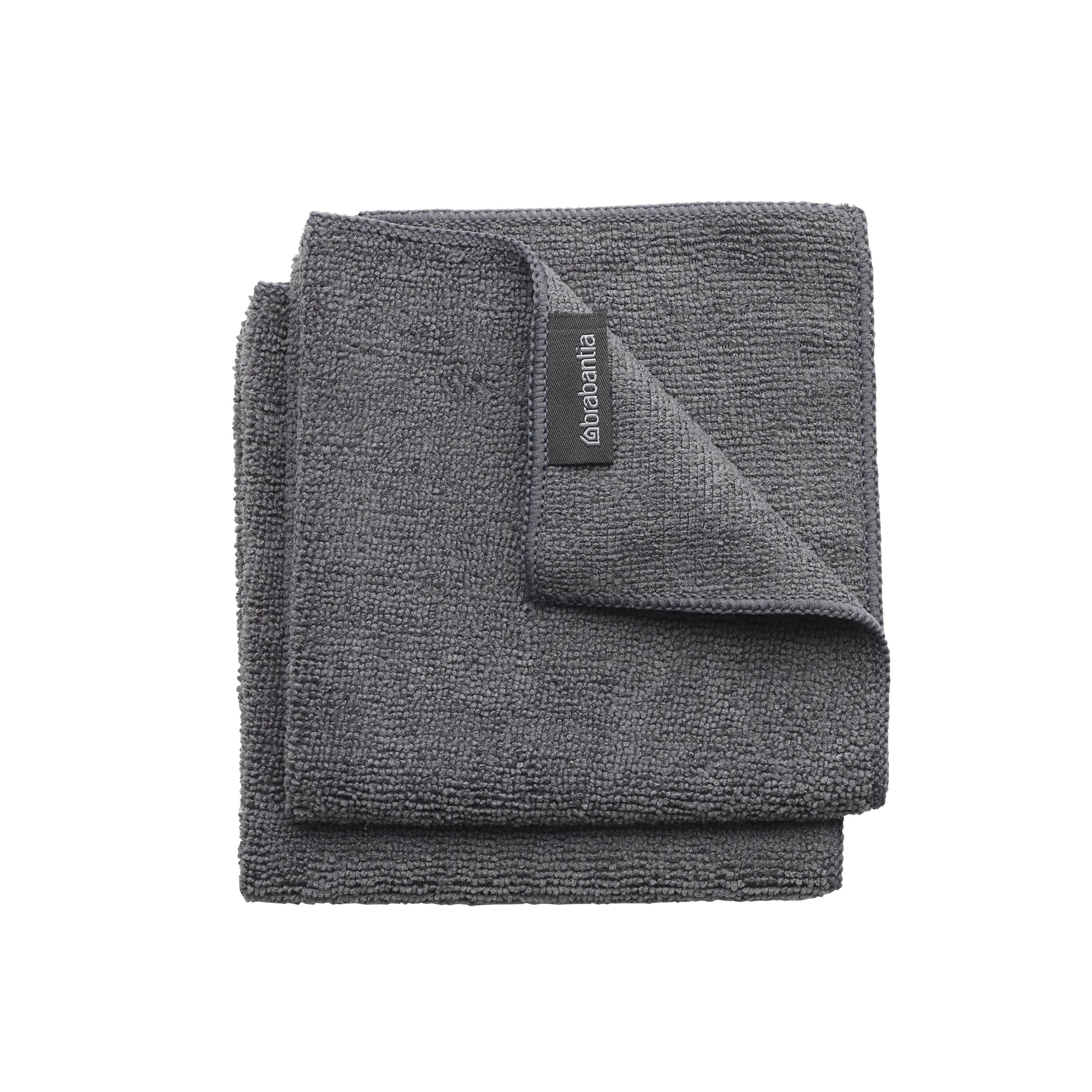 Brabantia Mikrofasertuch – Grau – 30 × 30 cm – 2er-Set