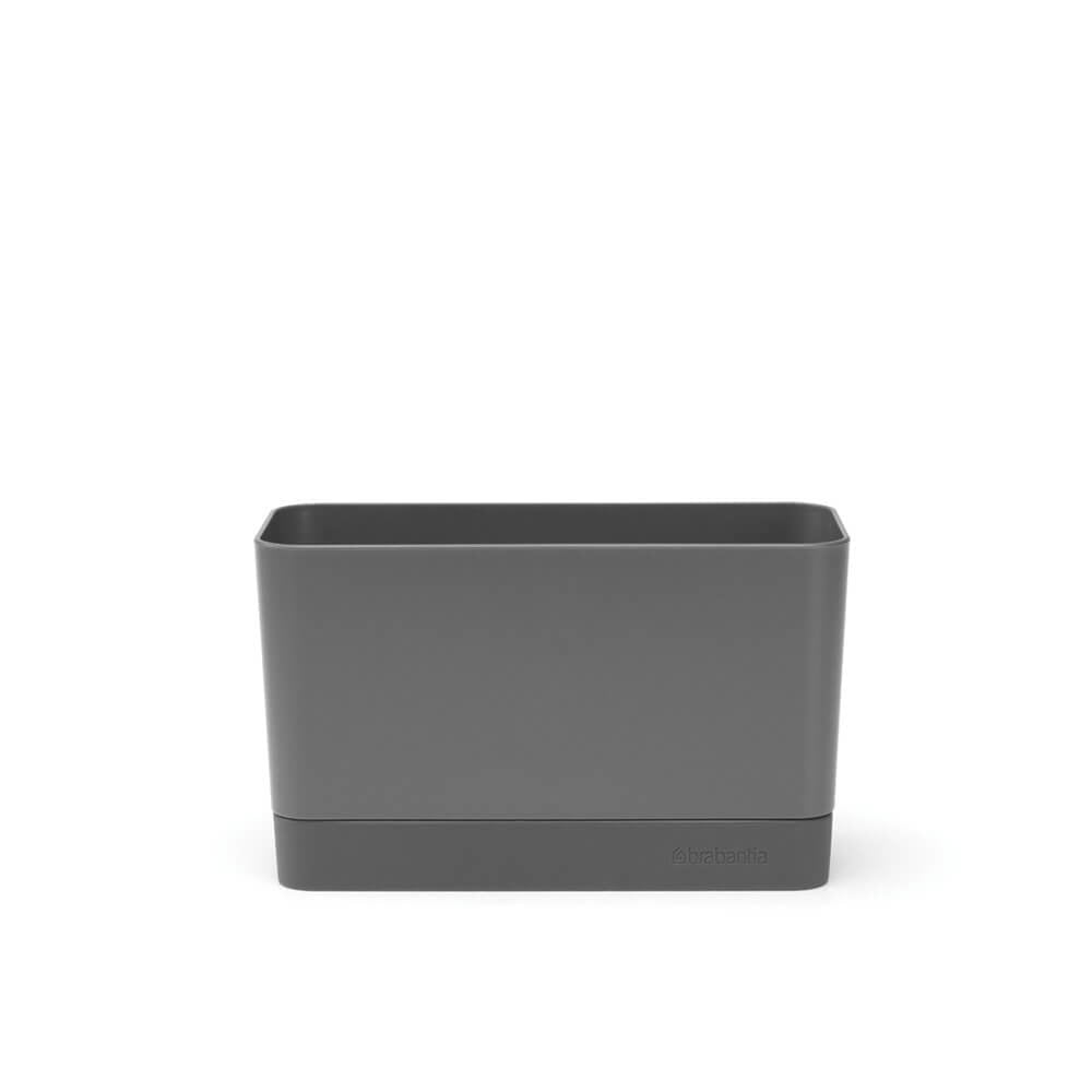 Brabantia Utensilienhalter (wandmontiert) 19 × 8,5 × 11,5 cm, Silikon, Dunkelgrau