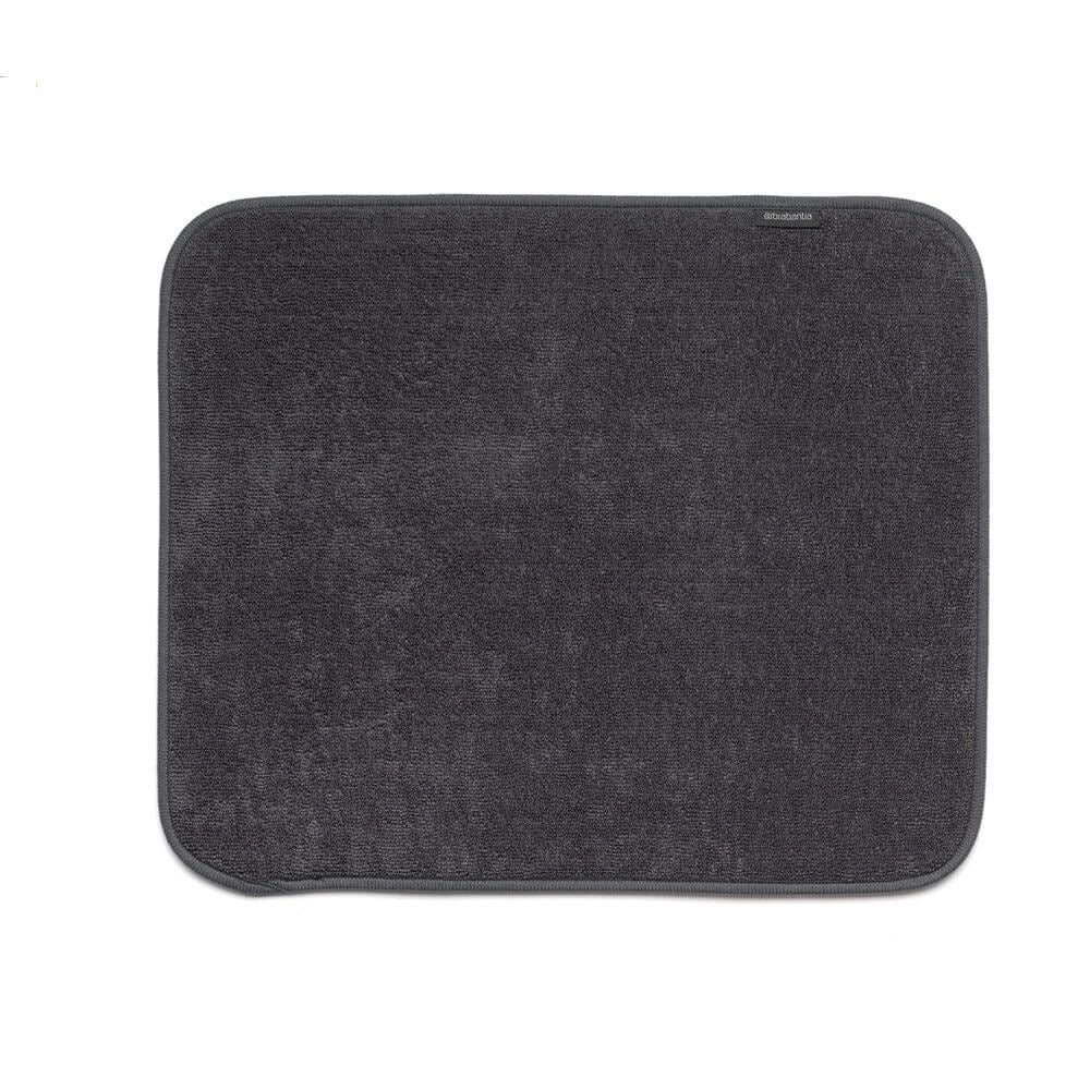 Brabantia Abtropfmatte 47 × 40 × 1 cm, Mikrofaser, Dunkelgrau