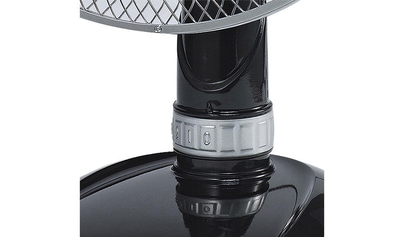 Sonnenkönig Tischventilator – 34 cm, 3 Stufen, oszillierend, 40 W, 48 dB(A), Schwarz
