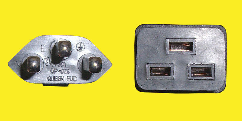 Diggelmann Netzkabel, T23 auf C19, 16 A, 2 m, Schwarz, H05VV-F 3G1.5mm2