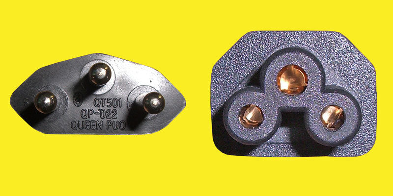 Diggelmann Netzkabel, T12 auf IEC C5, 250 V, 8 m, Schwarz