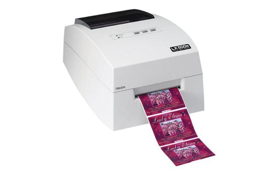 PRIMERA LX500ec – Farb-Etikettendrucker (Tintenstrahl), 108 mm, 4'800×1200 dpi, 50,8 mm/s, USB