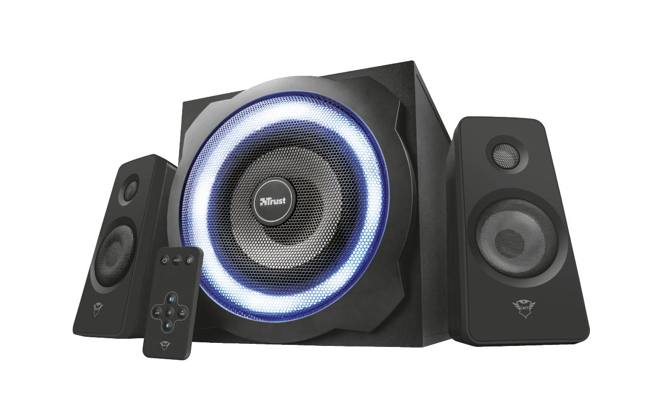 Trust GXT 629 Tytan – PC-Lautsprecher-Set 2.1 – 60 W, mit 30 W Subwoofer, Schwarz