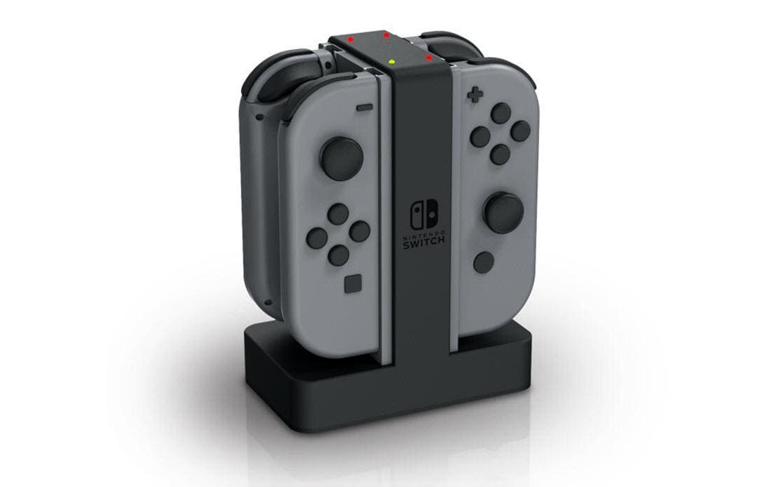 PowerA Joy-Con Ladestation – Ladestation für Nintendo Switch, lädt 4 Joy-Con gleichzeitig, Schwarz