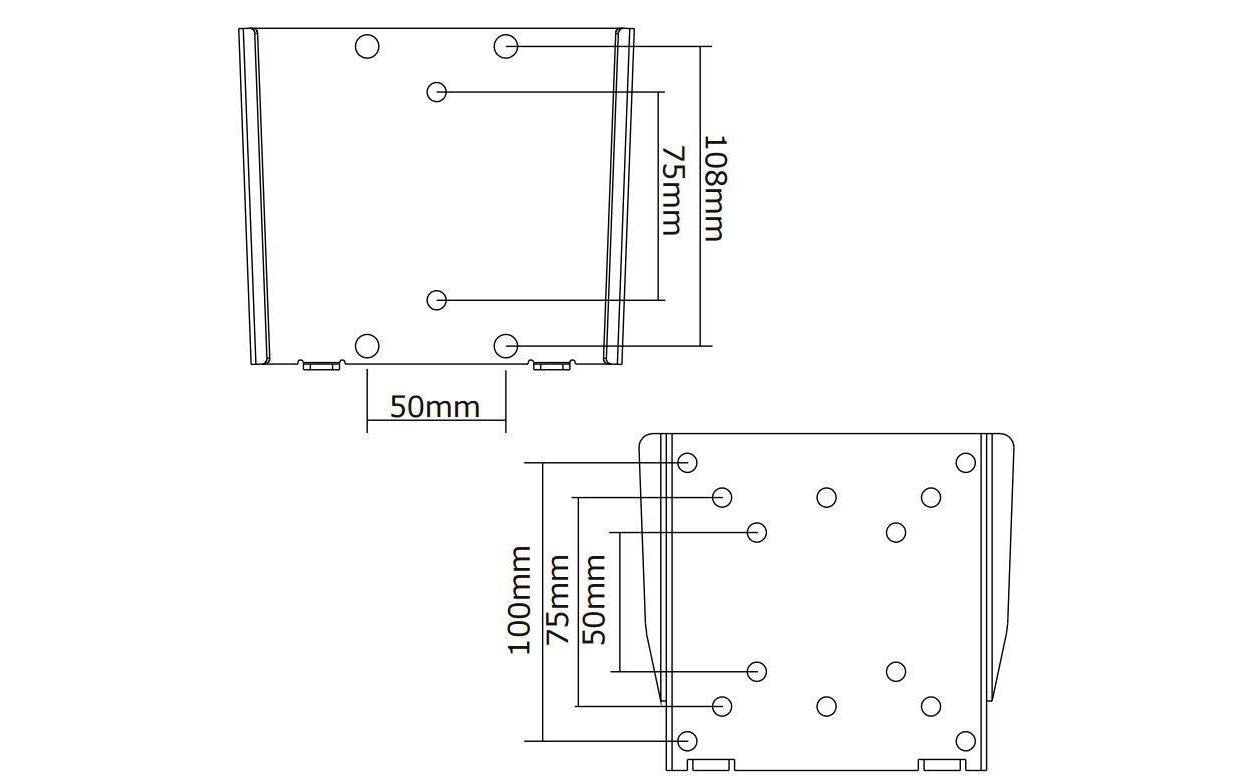 Neomounts TV/Monitor Ultrathin Wand – Monitor-Wandhalterung – 1 Monitor – 10–30" – bis 30 kg/Monitor
