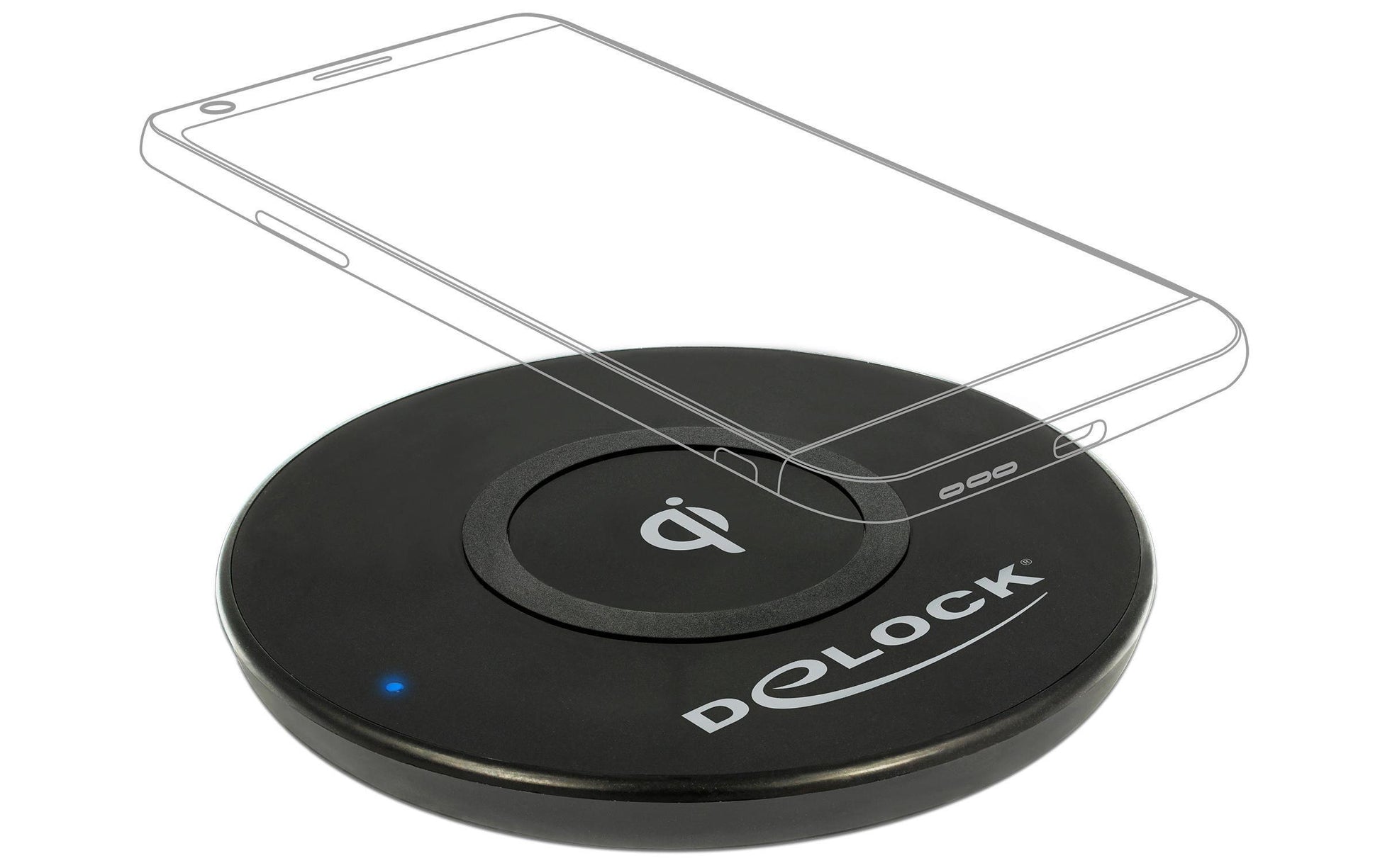 DeLOCK Ladestation – 5/7,5/10 W, Qi – für Qi-fähige Smartphones