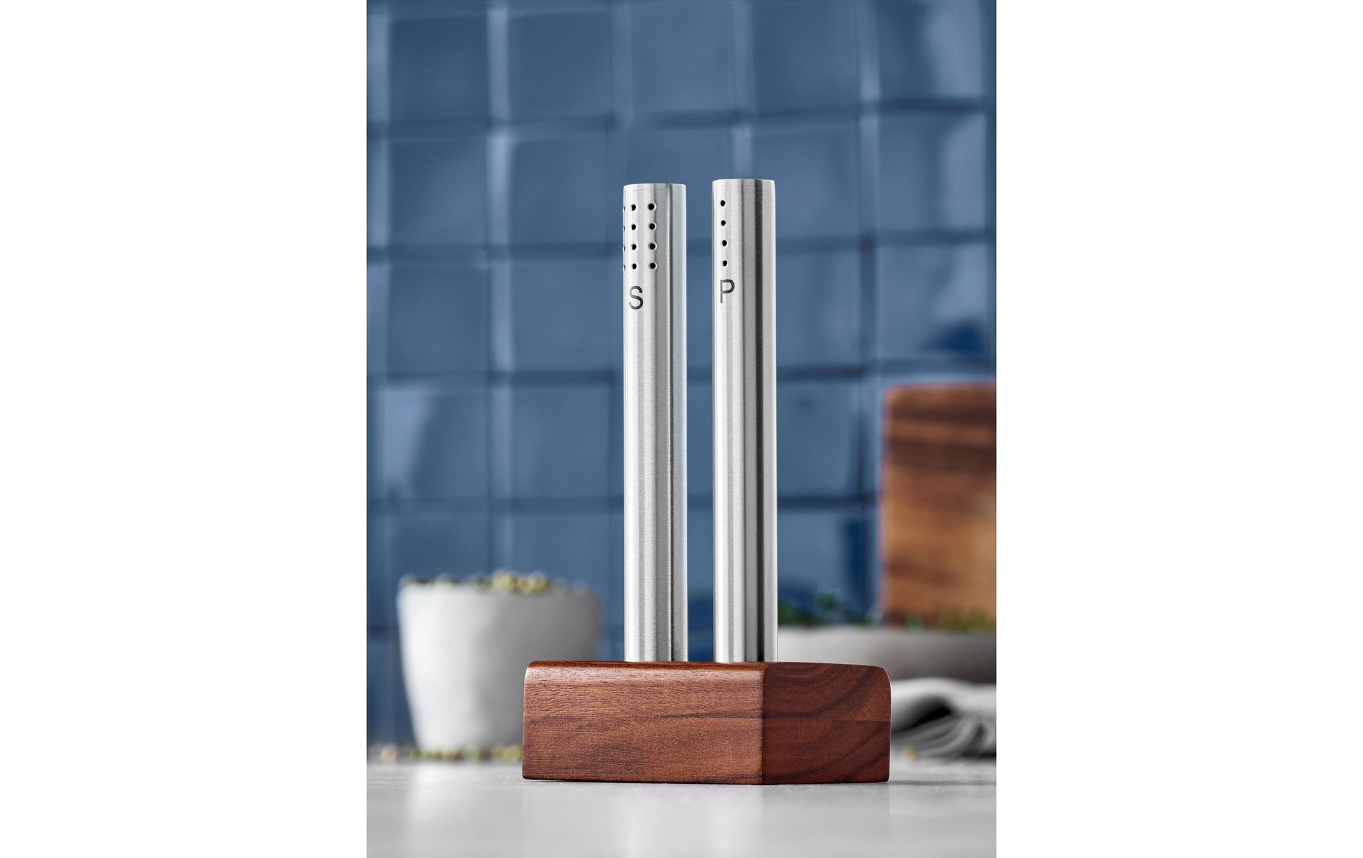 WMF Salz- und Pfeffermühle 15 cm, 2-teilig, Edelstahl/Akazienholz