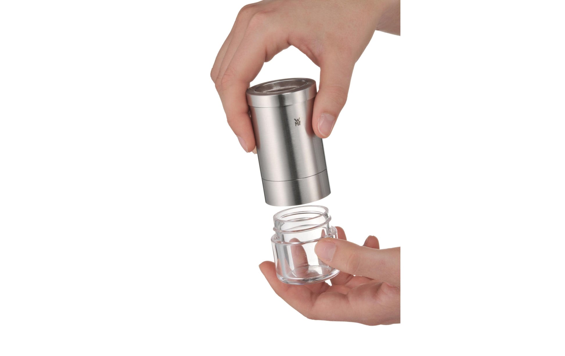 WMF Salz-/Pfeffermühle 10,5 cm, Cromargan/Acrylglas, transparent