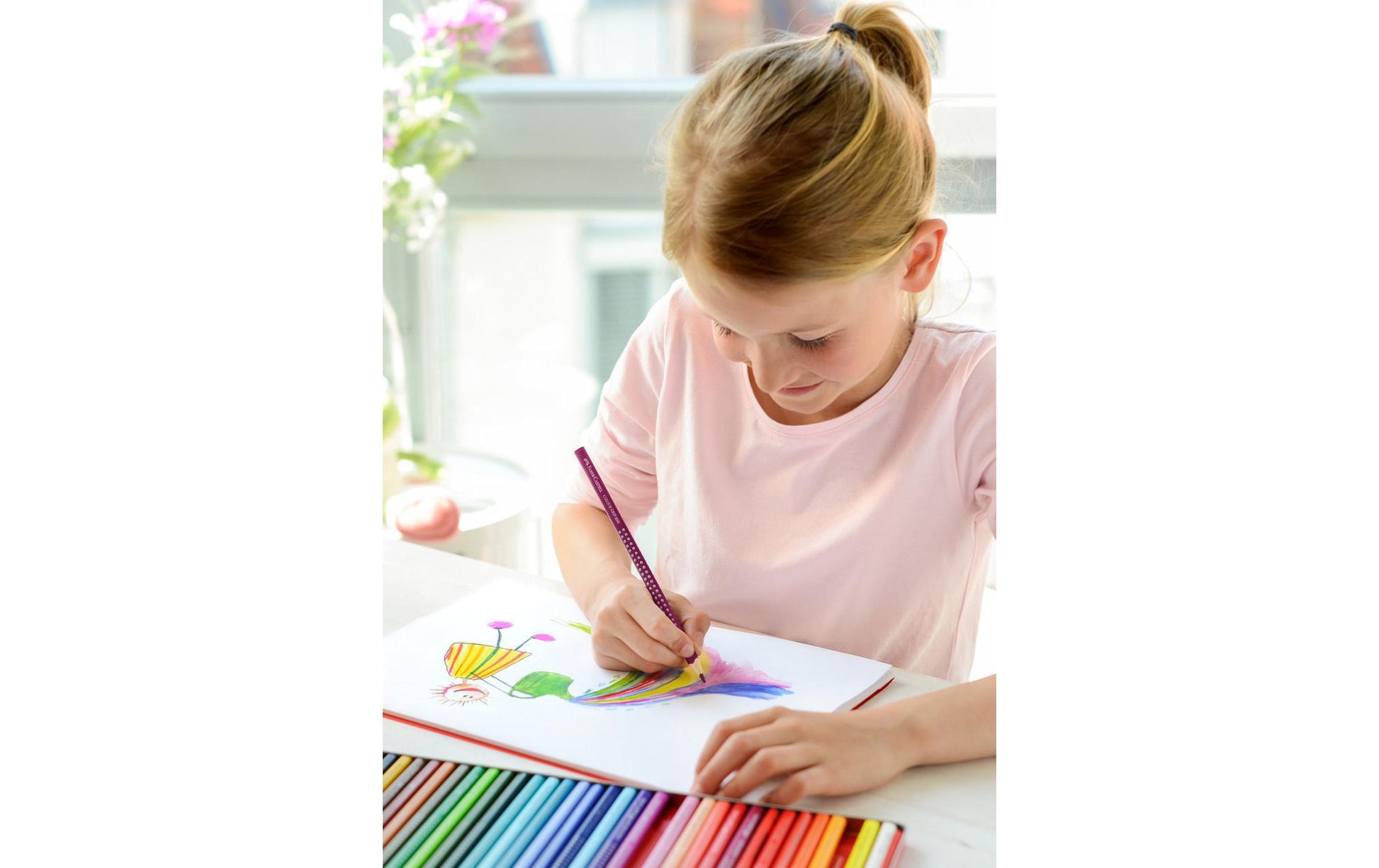 Faber-Castell Aquarellfarbstifte Colour Grip 2001 – 36 Farben, im Kartonetui, Ø 3 mm, dreikantig, FSC