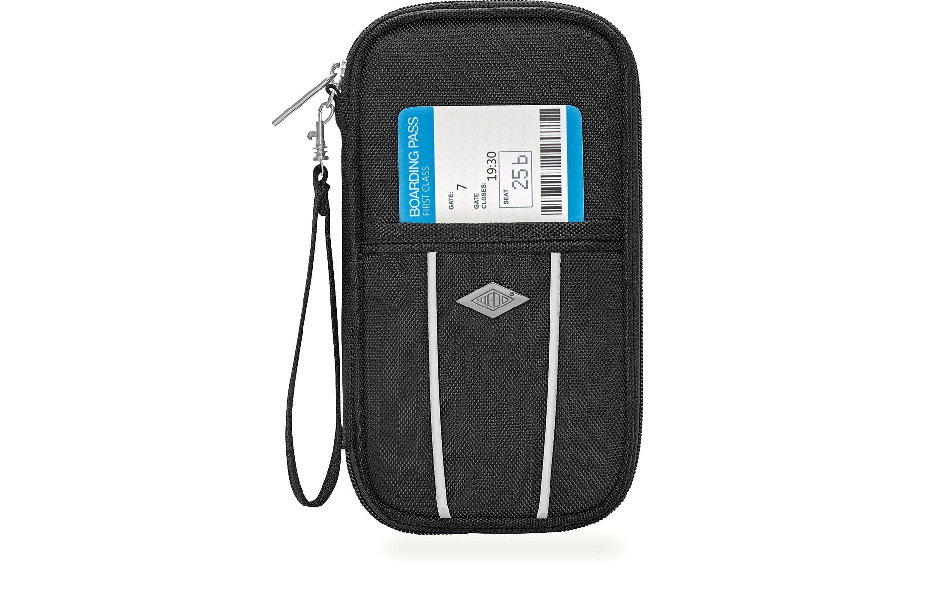 Wedo Reise-Organizer – Polyester, schwarz, 144 × 231 × 30 mm