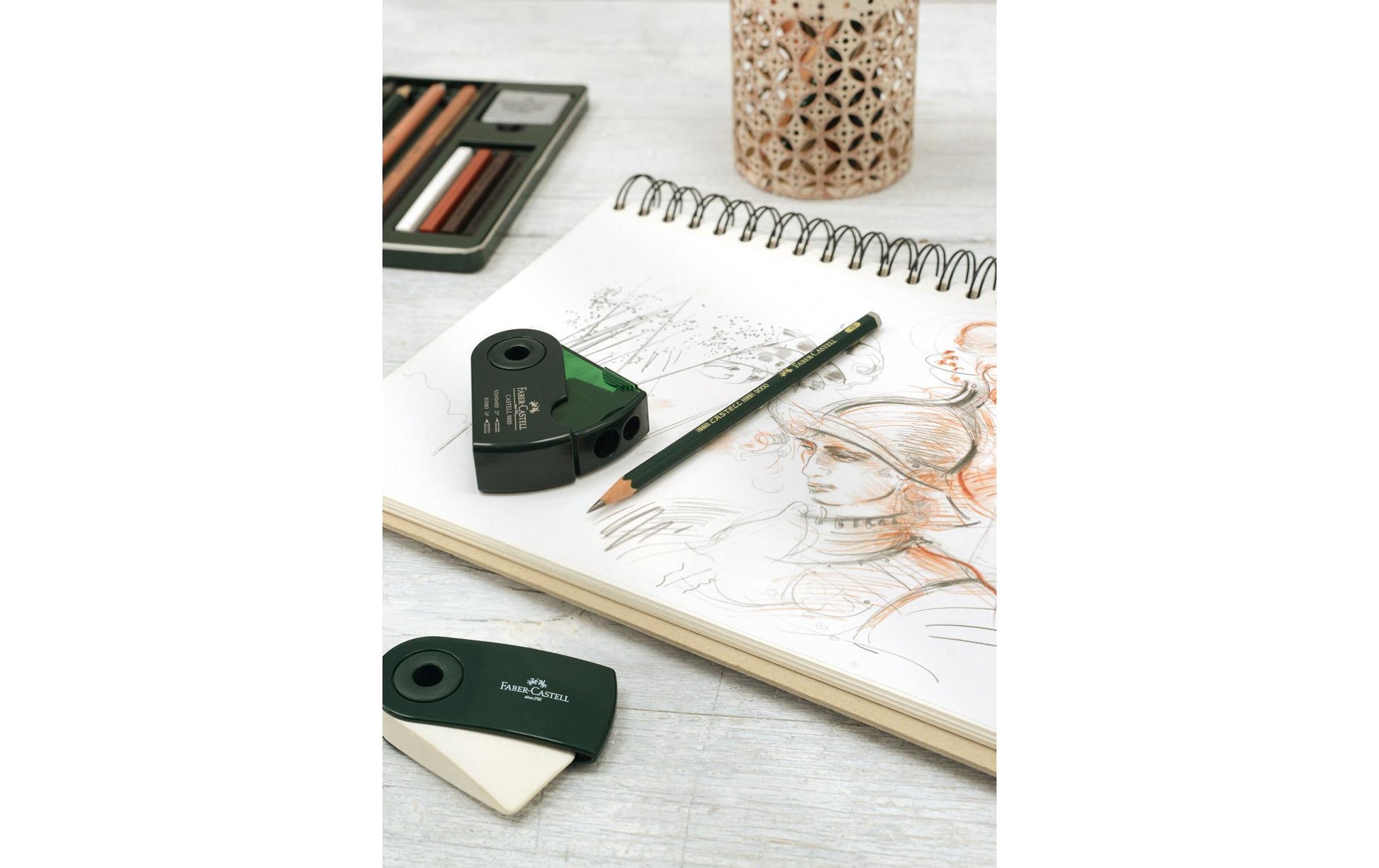 Faber-Castell PITT Monochrome Holzkoffer – Mehrfarbig, 86-teiliges Set, inkl. Zubehör