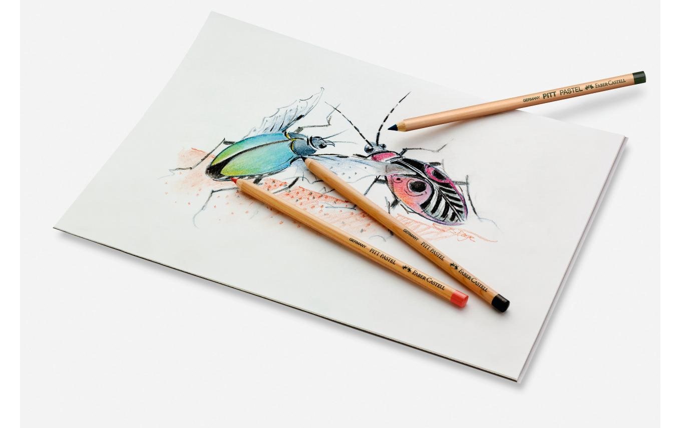 Faber-Castell Buntstifte PITT PASTELL, mehrfarbig, 36er-Metalletui – hohe Lichtbeständigkeit