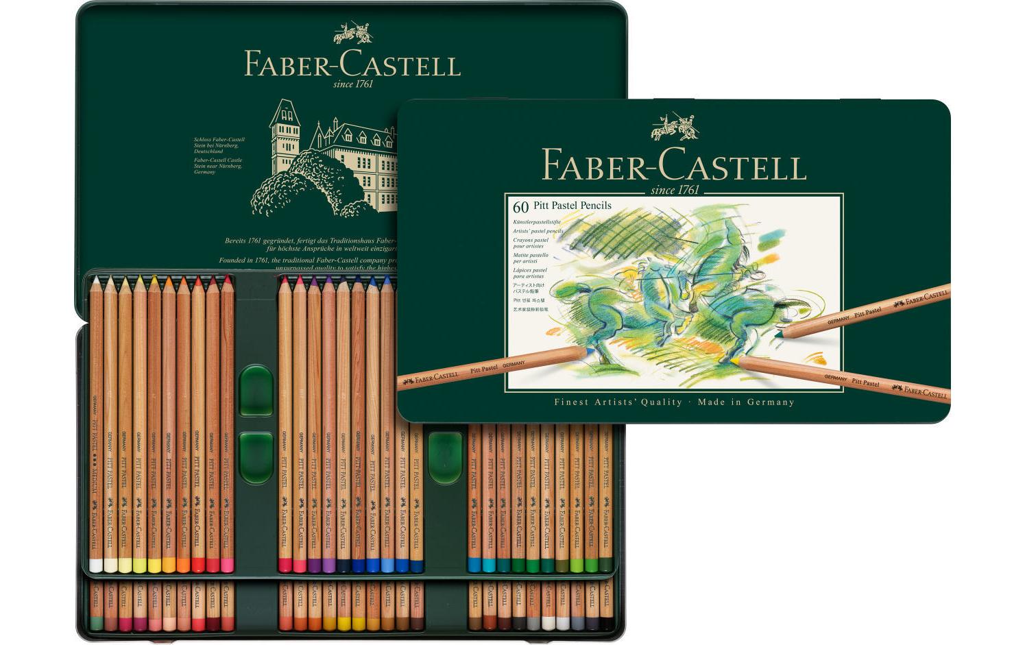 Faber-Castell Buntstift, Mehrfarbig, 60er-Metalletui – Lichtbeständig, PEFC-zertifiziert