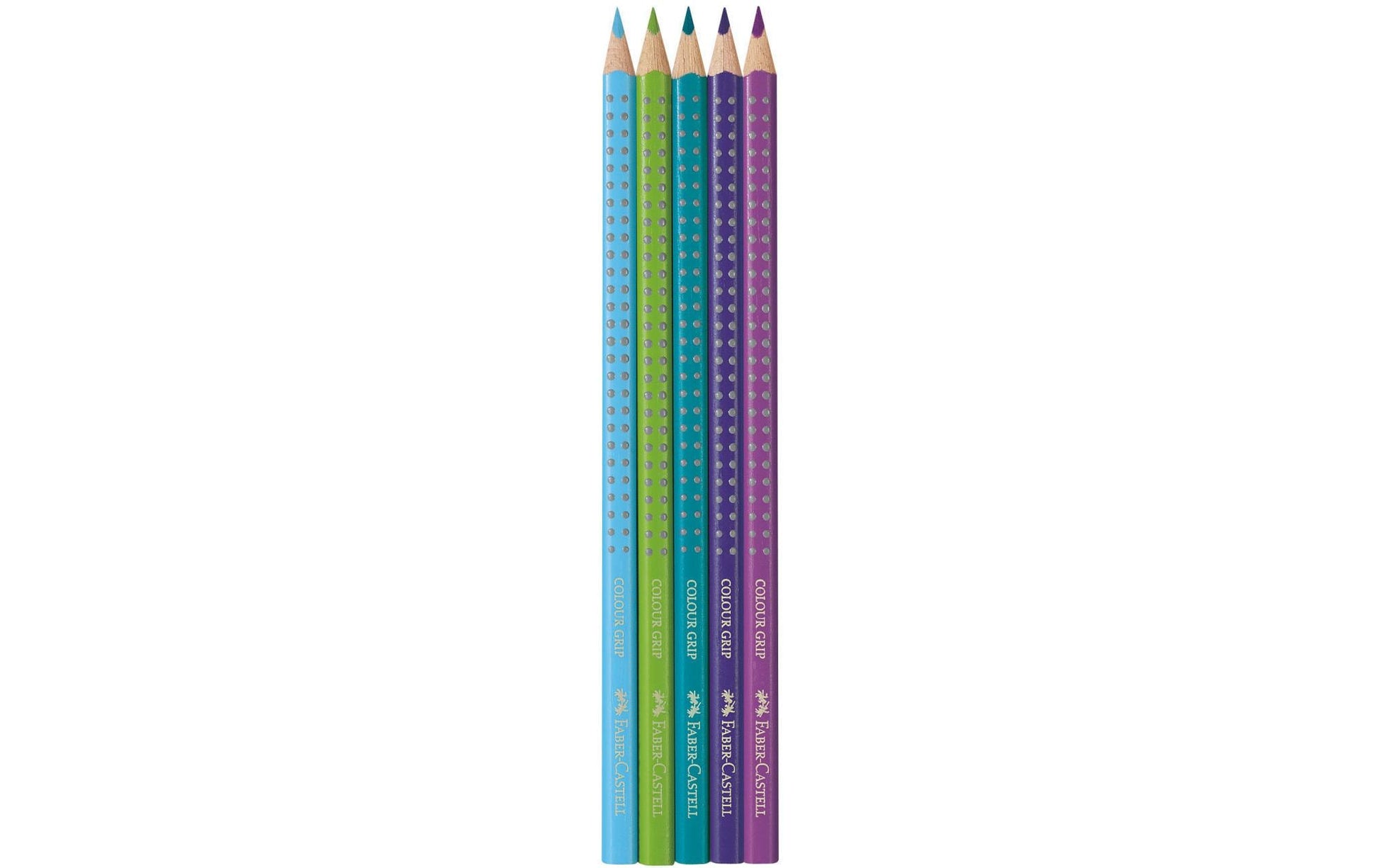 Faber-Castell Aquarellfarbstifte Colour Grip 2001 – 6 Farben, im Kartonetui, Ø 3 mm, dreikantig, FSC