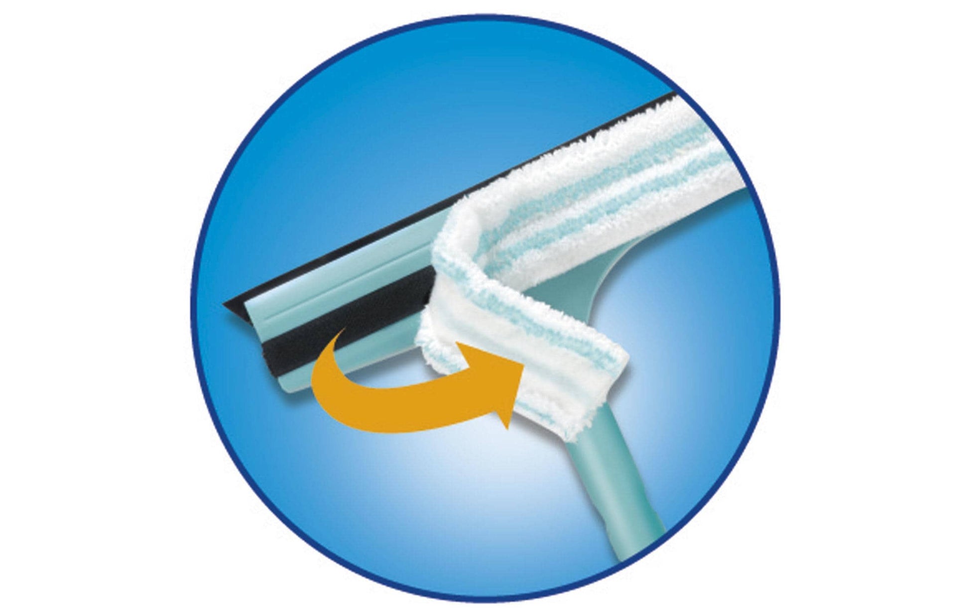 Leifheit Ersatztuch 3in1 Micro Duo – für Leifheit Fensterwischer 3 in 1 – 1 Stk.