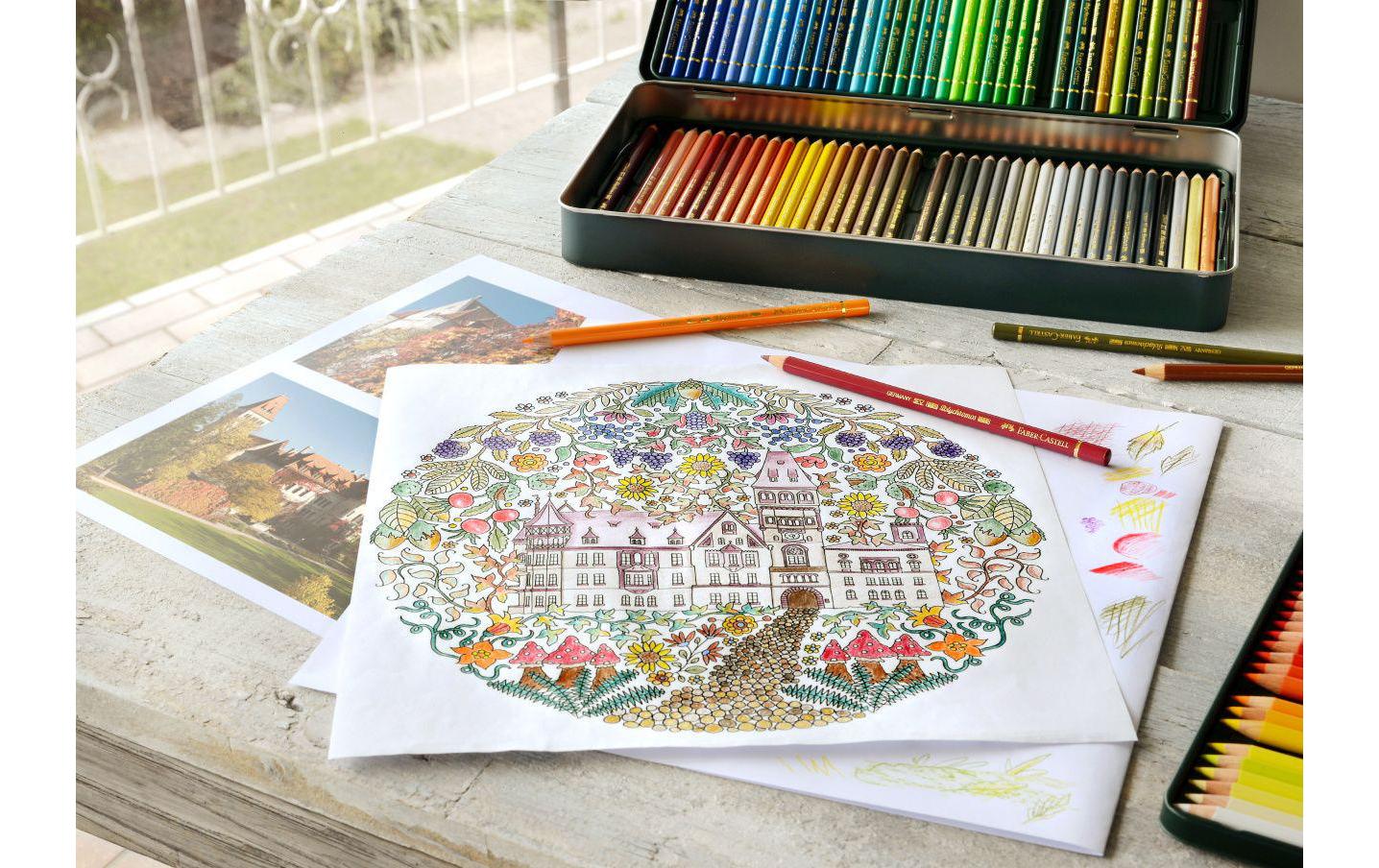 Faber-Castell Buntstift Polychromos Mehrfarbig 120er-Metalletui – wasserfest