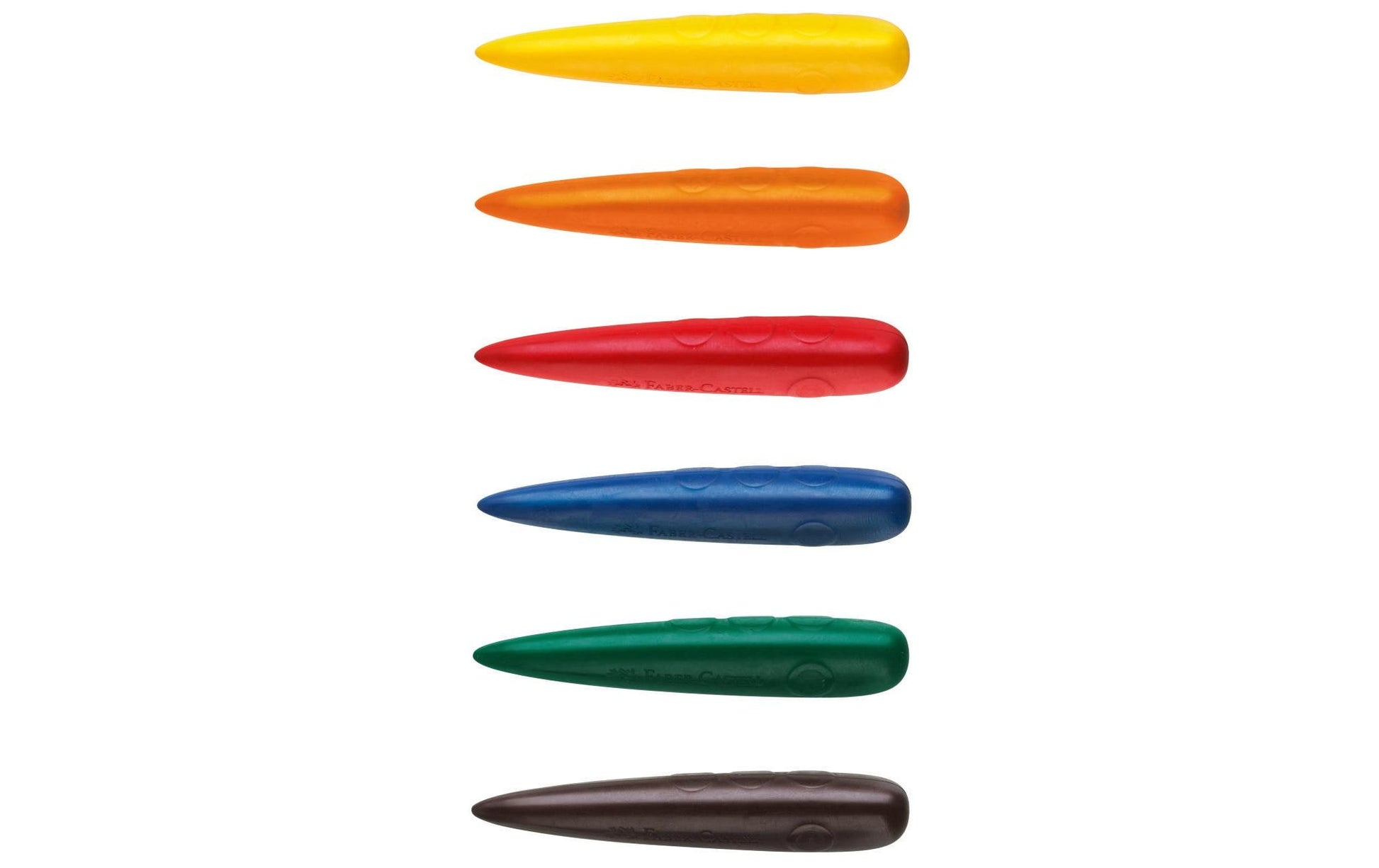 Faber-Castell Wachsmalstifte in Fingerform – bunt – 6 Farben
