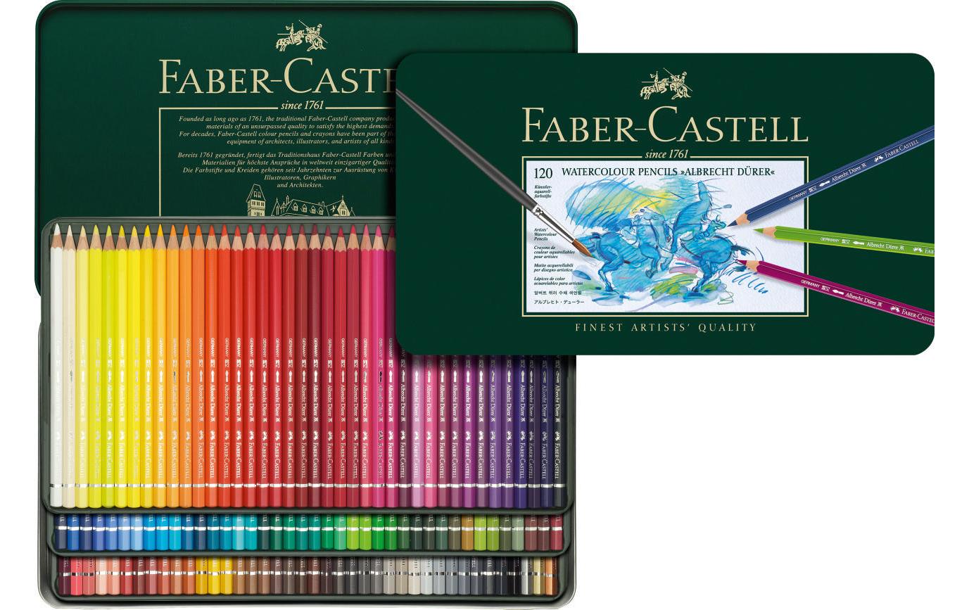 Faber-Castell Albrecht Dürer Aquarellbuntstift Mehrfarbig 120er-Metalletui – klimaneutral, sechskant