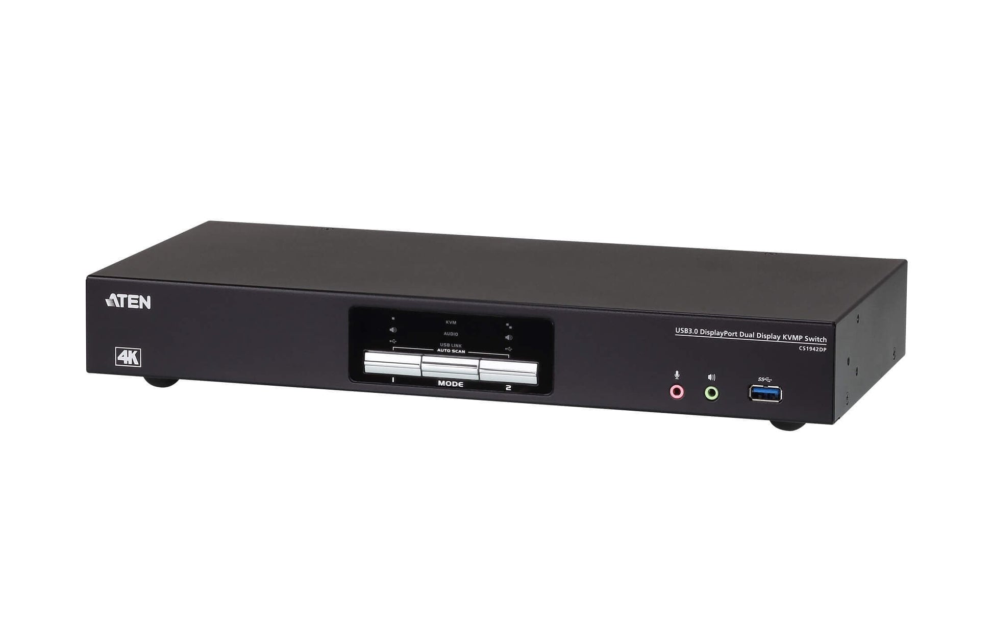 ATEN CS1942DP – KVM-Switch, DisplayPort/USB 3.2 Gen 1, 4K (4096 × 2160), 60 Hz, HDCP