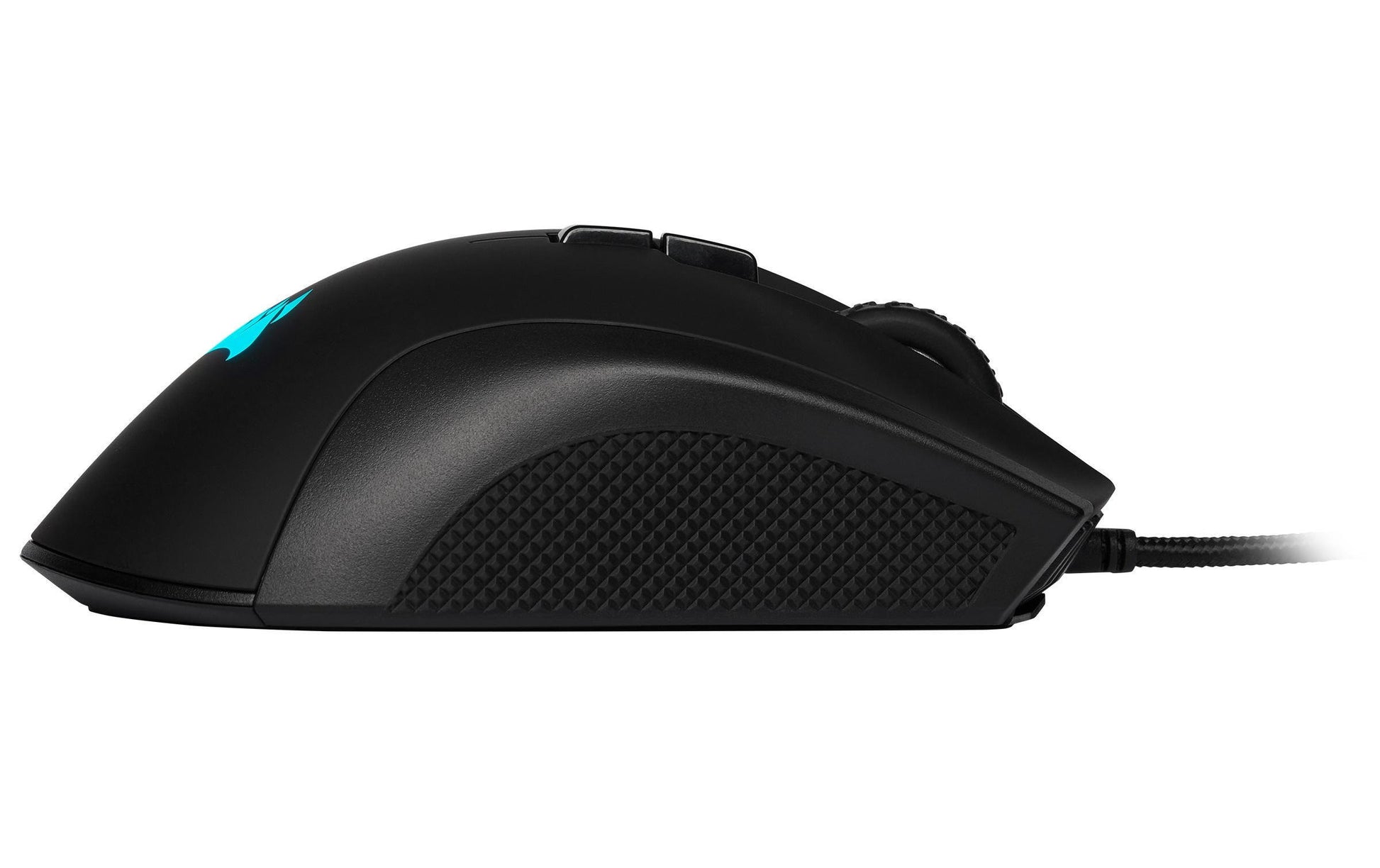 Corsair IRONCLAW RGB Gaming-Maus – kabelgebunden, 7 Tasten, für Rechtshänder, RGB-Beleuchtung, schwarz