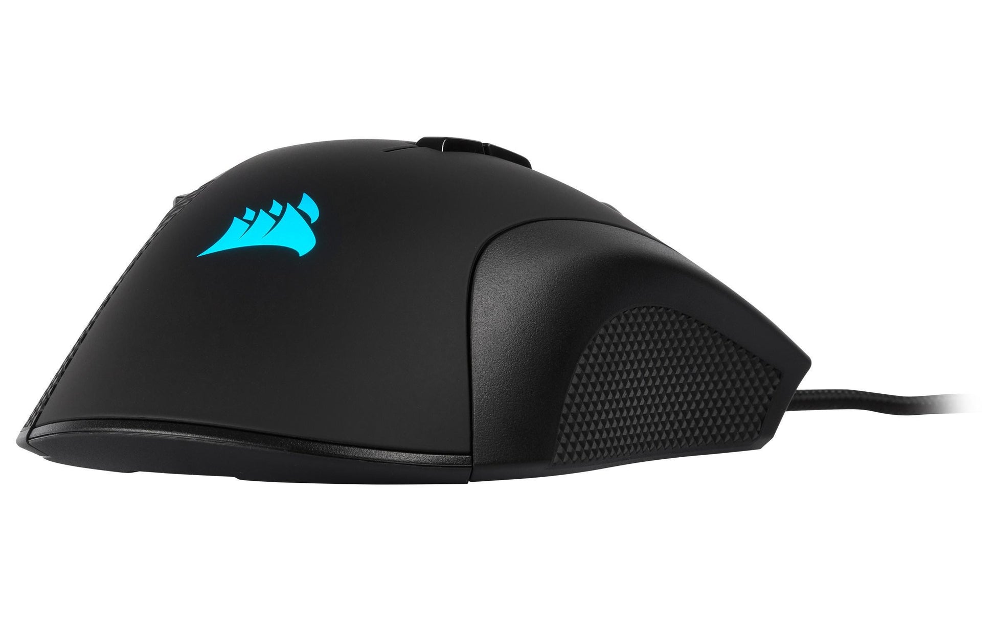 Corsair IRONCLAW RGB Gaming-Maus – kabelgebunden, 7 Tasten, für Rechtshänder, RGB-Beleuchtung, schwarz