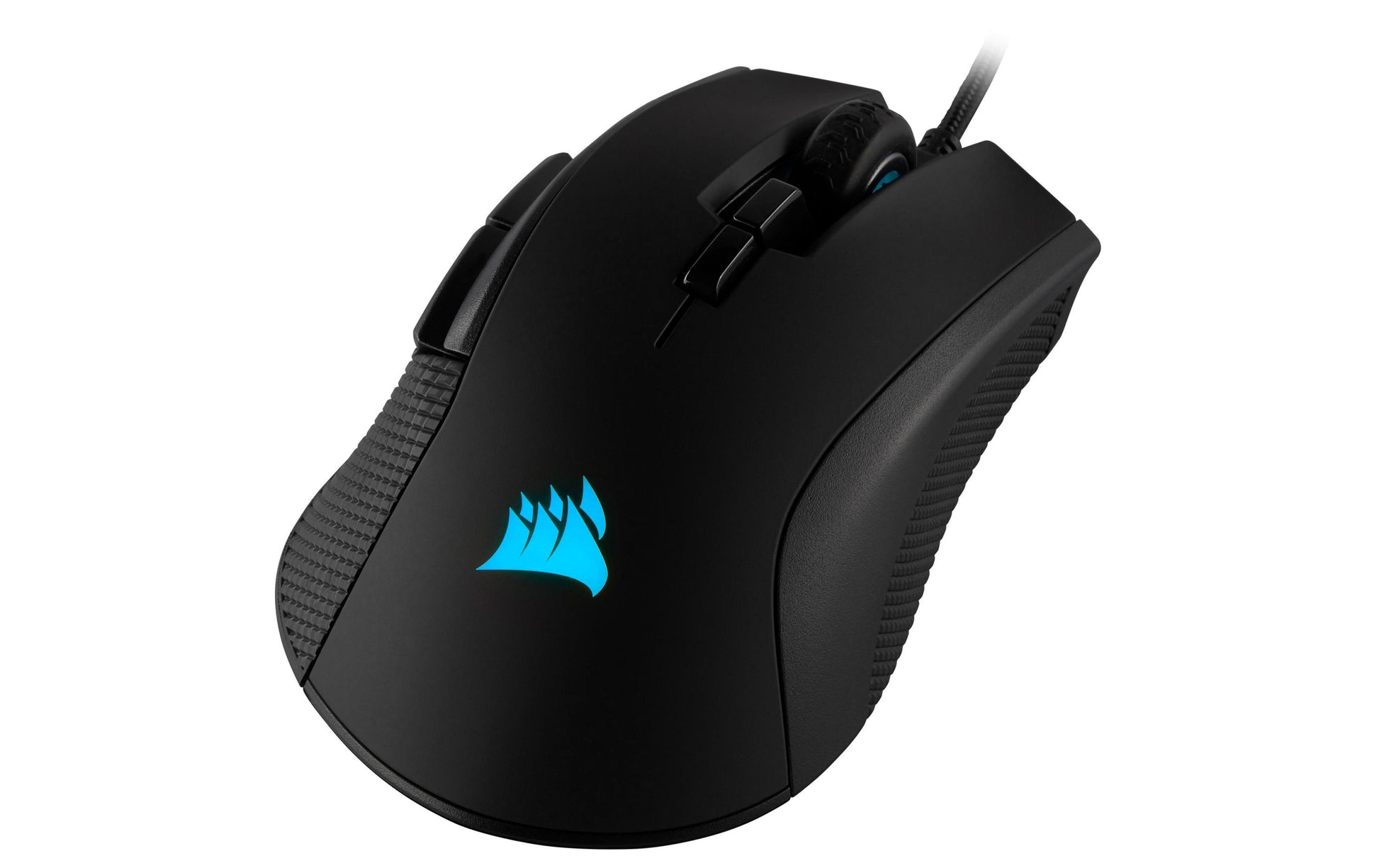 Corsair IRONCLAW RGB Gaming-Maus – kabelgebunden, 7 Tasten, für Rechtshänder, RGB-Beleuchtung, schwarz