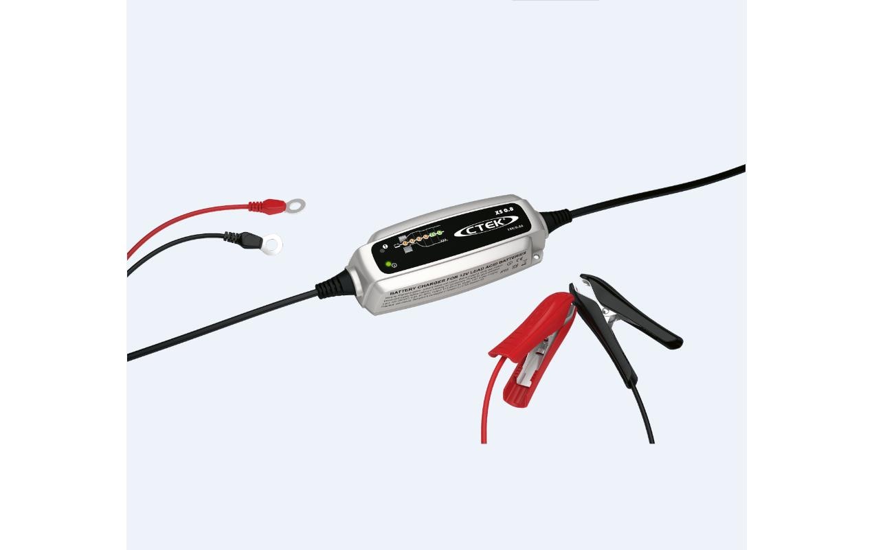 CTEK XS 0.8 Ladegerät – 9,6 W, Erhaltungsladung, IP65 – für 12 V Blei-Säure-Batterien
