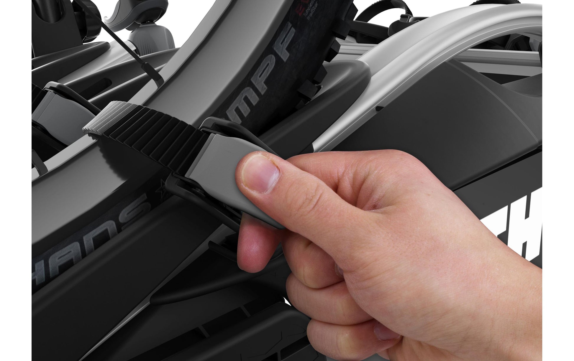 Thule Fahrradträger Velo Compact – 3 Fahrräder – für Anhängerkupplung – bis 60 kg – schwarz