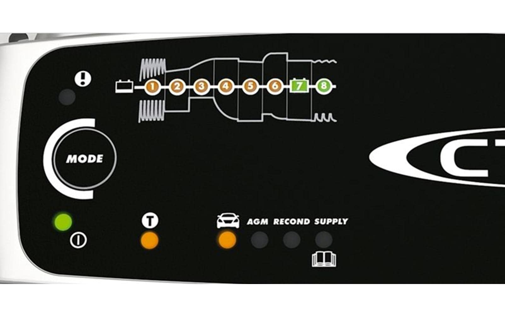 Ctek MXS 10.0 Ladegerät – 120 W – für 12 V Blei-Säure-Batterien (nass, AGM, Gel)