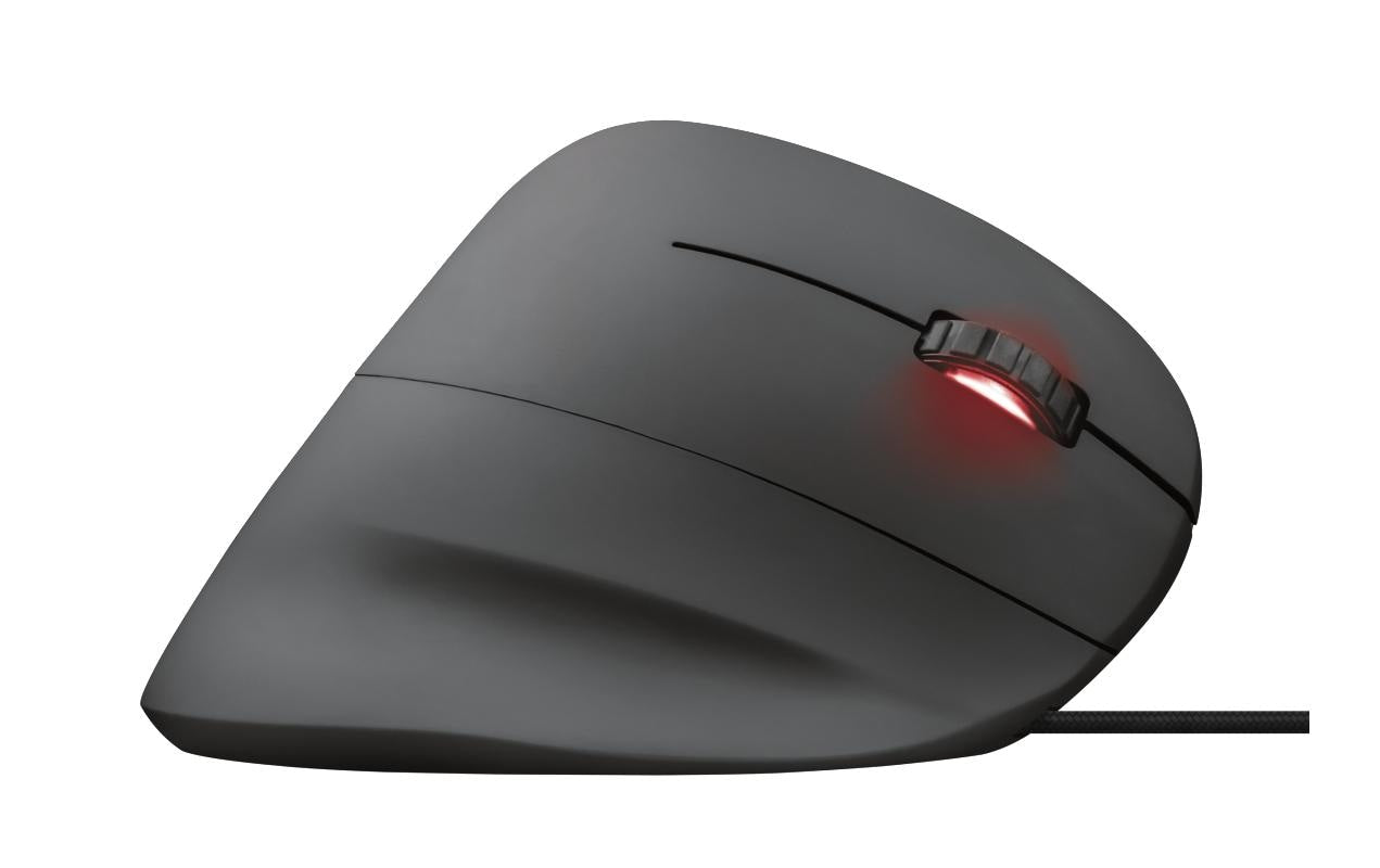Trust GXT 144 Rexx Gaming-Maus – kabelgebunden, 10'000 dpi, 1'000 Hz, 6 Tasten, für Rechtshänder, vertikal