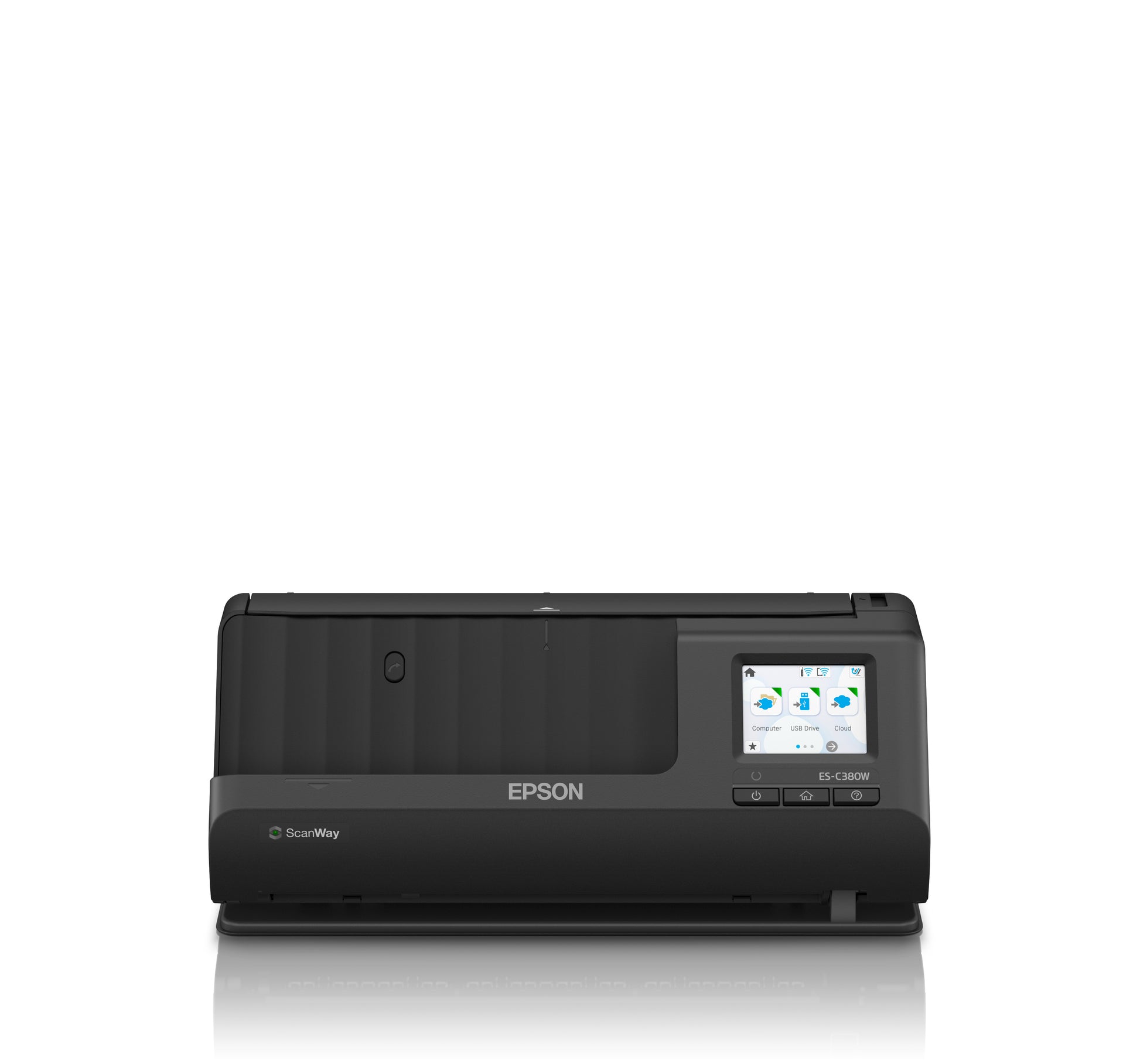 Epson Es-C380W – Dokumentenscanner, A4, Duplex, 600 dpi, ADF 20 Blatt, WLAN, USB, für Windows