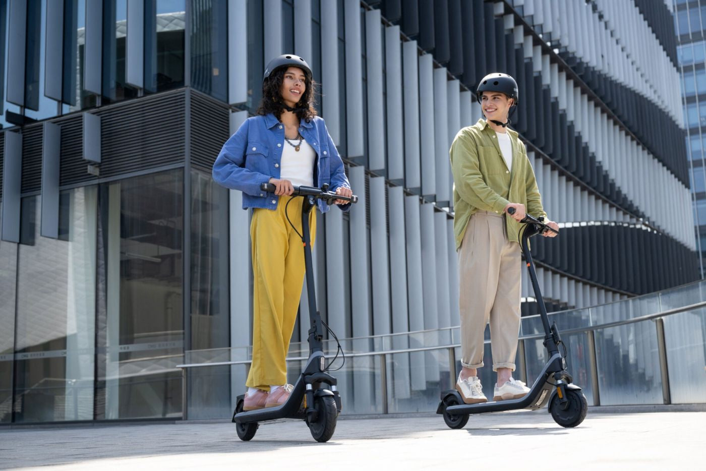 Ninebot by Segway E2 D II – E-Scooter, 25 km Reichweite, 20 km/h, 250 W, 220 Wh Akku, Faltbar, 16,2 kg, Grau