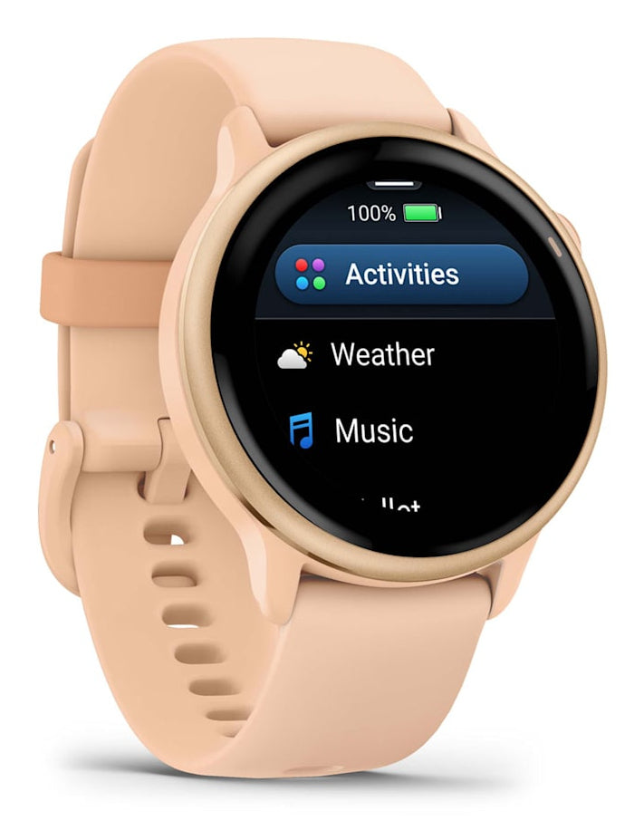 Garmin Vivoactive 6 – Smartwatch – GPS, WLAN, Schwimmen, Pink Dawn, Sportarmband
