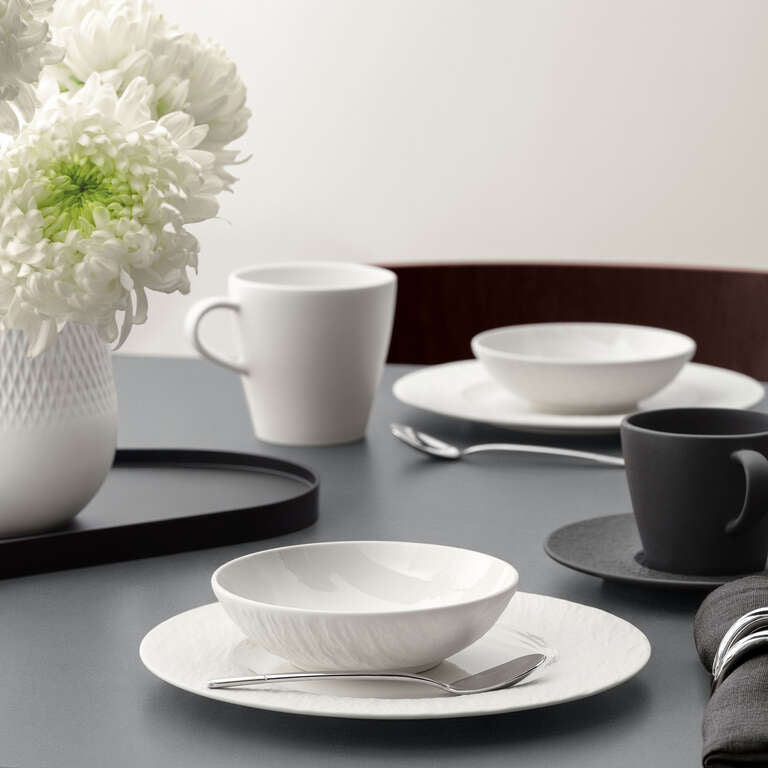 Villeroy & Boch Dessertschale Manuf. Ice – 120 ml, Ø 13,2 cm, H 3,8 cm, Porzellan, spülmaschinenfest