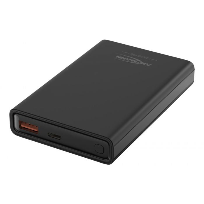 Ansmann PB222PD Powerbank 10'000 mAh – 22,5 W PD, 1× USB-C, 1× USB-A, schwarz