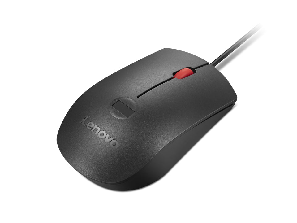 Lenovo FP USB MC G3 – Maus – Kabelgebunden (USB‑A), beidhändig, Schwarz