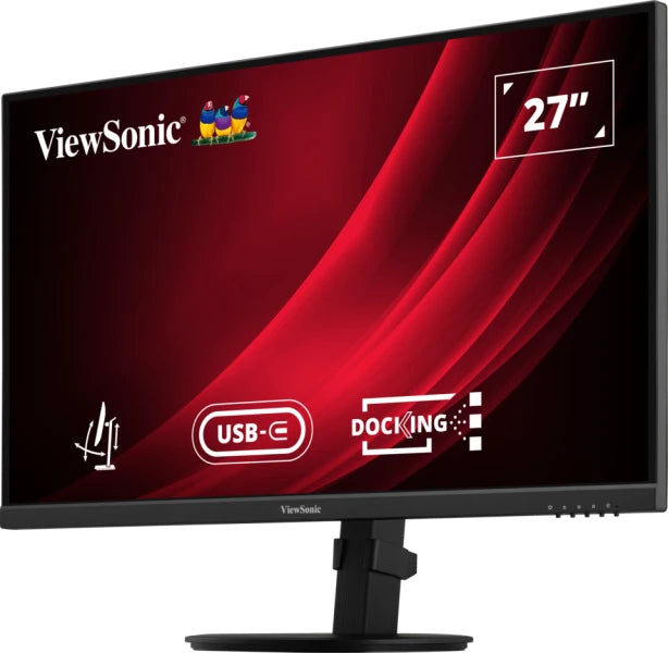 ViewSonic VG2709U-2K – Monitor, 27" 2560 × 1440 (WQHD), USB-C, DisplayPort Ein-/Ausgang, RJ45, Daisy Chain