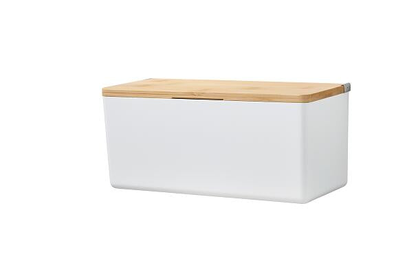 TESA Aufbewahrungsbox BABOO M – 24,2×10,2×11 cm, Kunststoff, Weiss