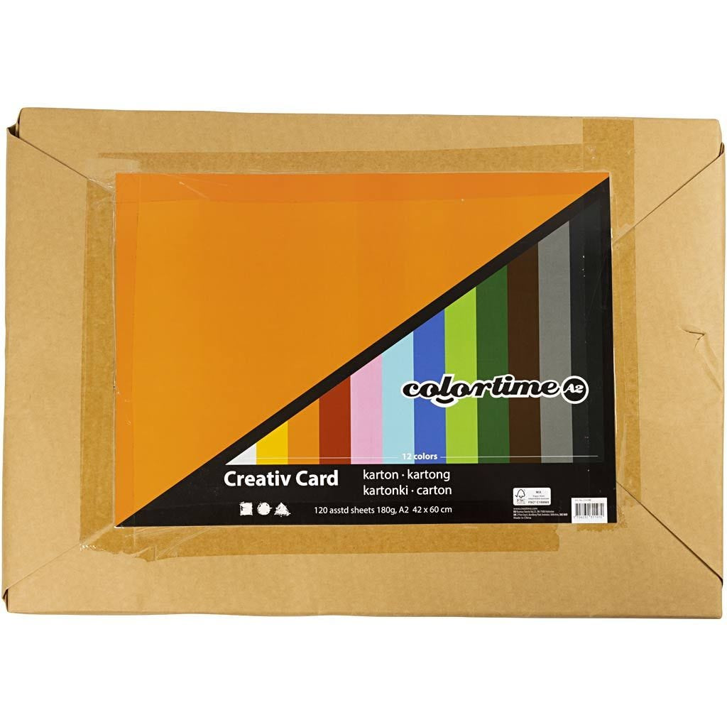 Creativ Company Bastelkarton – A2 – 180 g/m² – mehrfarbig