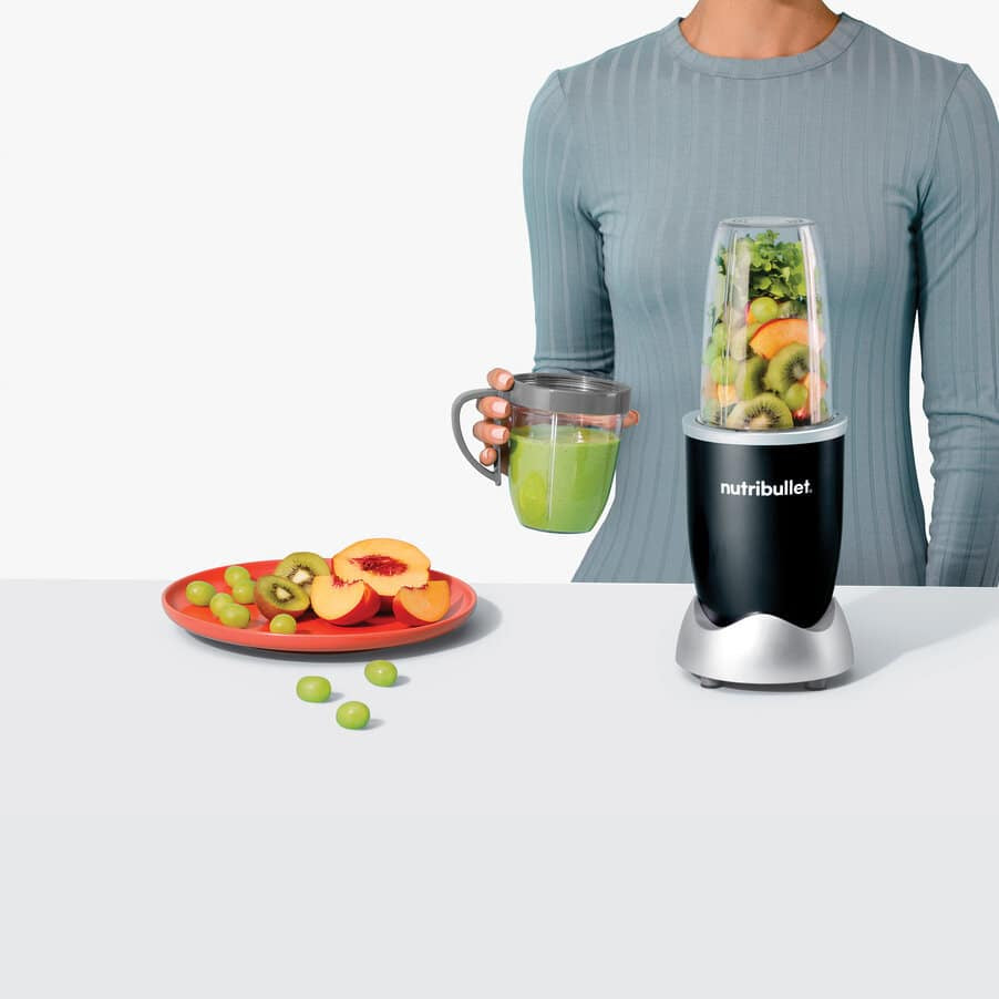 NutriBullet Smoothie-Mixer Original NB603B – 0,7 l, 600 W – To-Go, Schwarz
