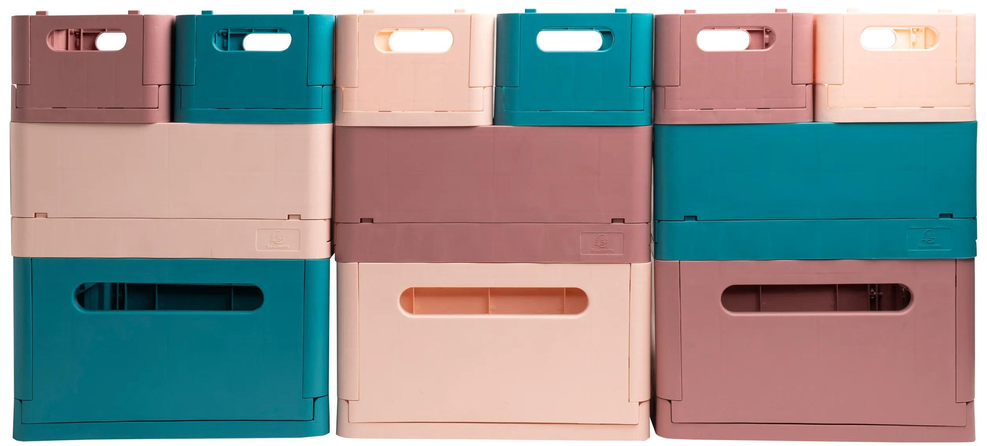 Exacompta Aufbewahrungsbox – Polypropylen – Rosa (stapelbar, mit Griffmulden) – 276 × 120 × 188 mm