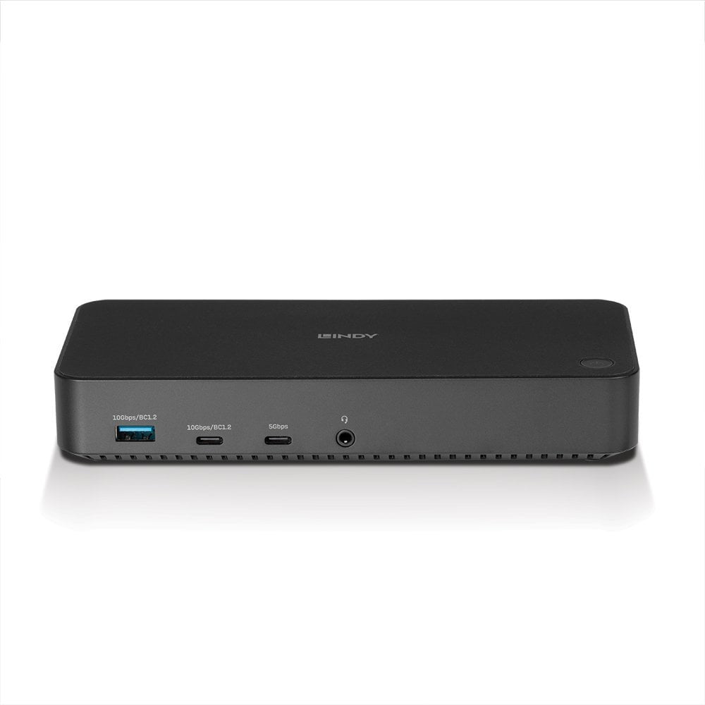 Lindy DST-Pro Dockingstation – USB-C, 2× DP, 3× HDMI, 3,5 mm Audio