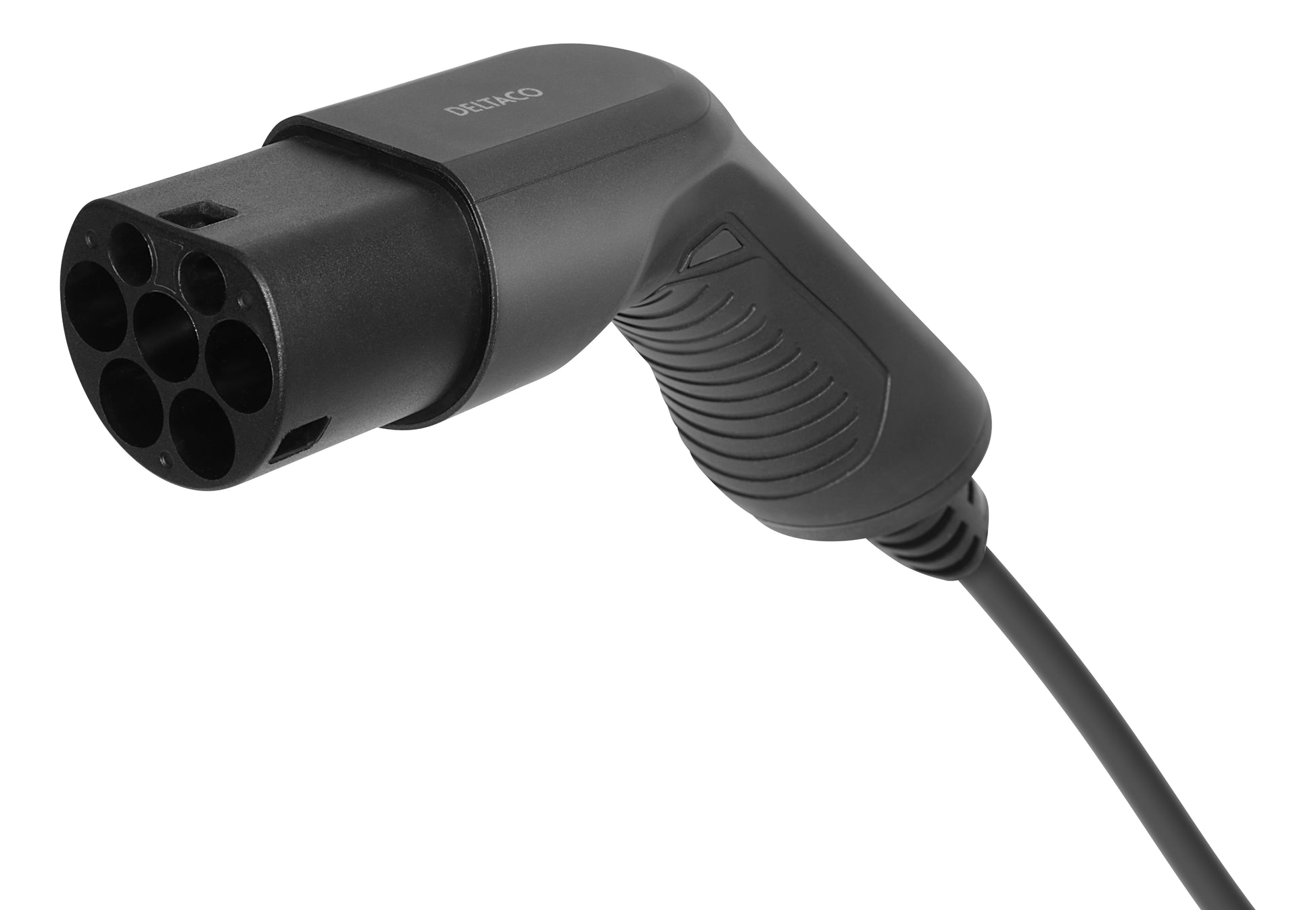 Deltaco e-Charge Verlängerungskabel, Typ 2–Typ 2, 8 m, IP66 – schwarz