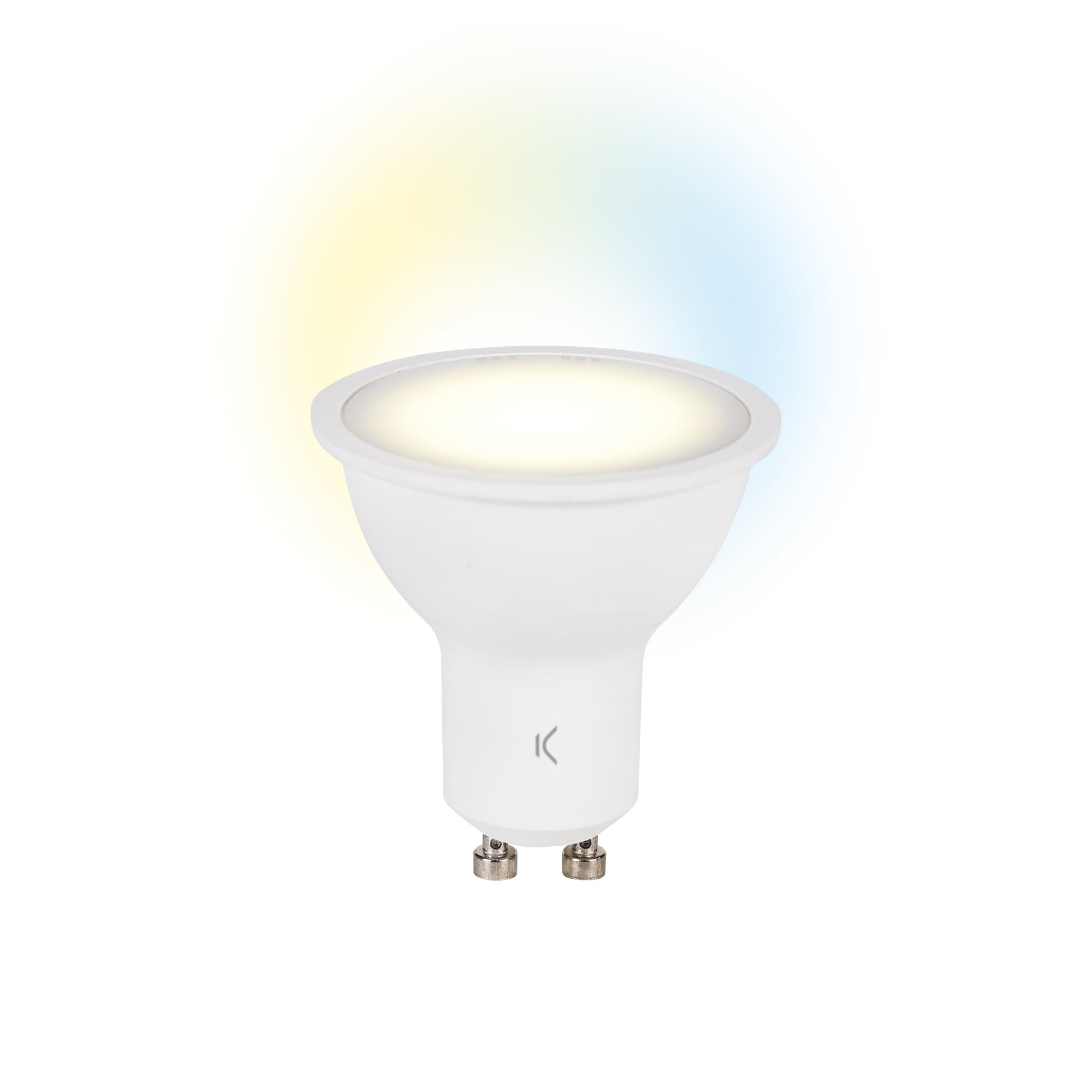 KSIX Leuchtmittel (Smart) – 2er Pack GU10, 400 lm, 5,5 W, RGBIC, 3000–6500 K, BT, für Alexa/HomeKit, weiss