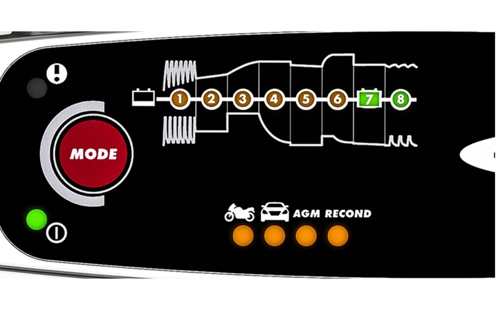 Ctek MXS 5.0 Batterieladegerät 12 V 5 A – IP65, 8-Stufen – für 12 V Blei-Säure-Batterien (AGM, Gel, Ca/Ca)
