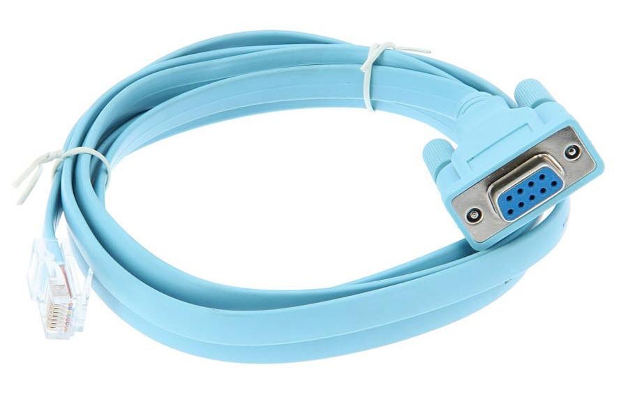 Cisco Konsolenkabel – RJ-45 zu DB9, 1,8 m, Grau, 1 Stück