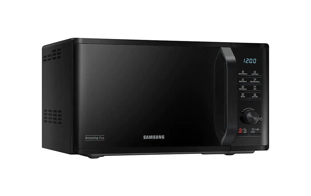 Samsung Grill Mikrowelle MG23K3505AK/SW – 23 l, Grill & Keramikboden, 800 W – Schwarz
