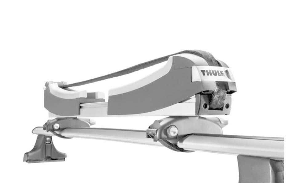 Thule Surfbrett-Dachträger – WingBar Evo, bis 25 kg, 101,6 cm, schwarz, 1 Stk.
